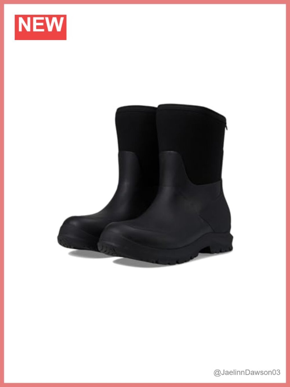 Waterproof Women's Rain Boots, Ankle High BioGrip Slip-Resistant Vegan